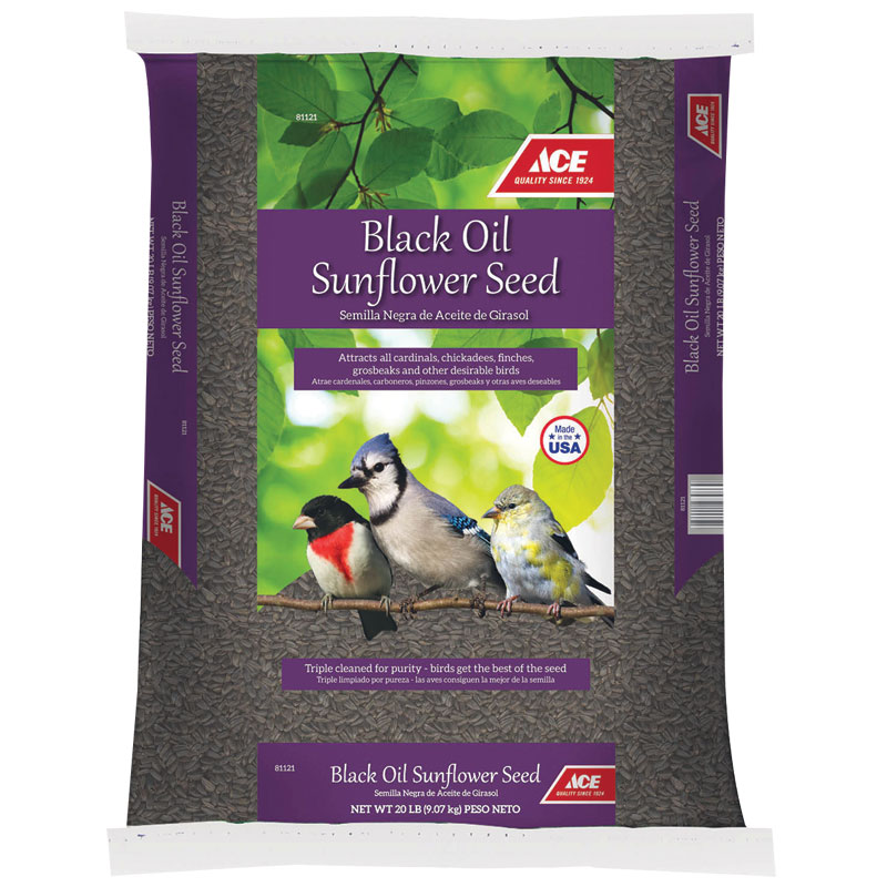 Ace® Black Oil Sunflower Seeds, 20 Lb.
