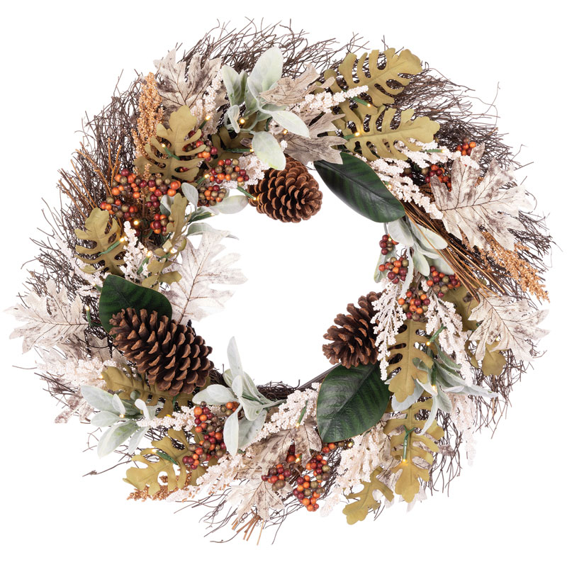 Celebrations® LED Pre-lit 24"  Warm White Wreath