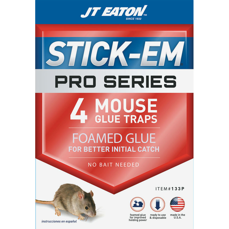 JT Eaton™ Stick-Em Glue Trap Rat & Mouse, 4 Pk.