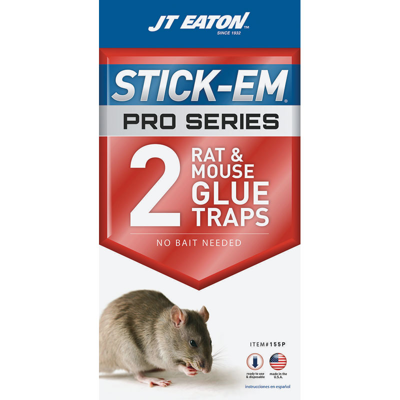 JT Eaton™ Stick Em Glue Trap for Rat & Mouse, 2 Pk.