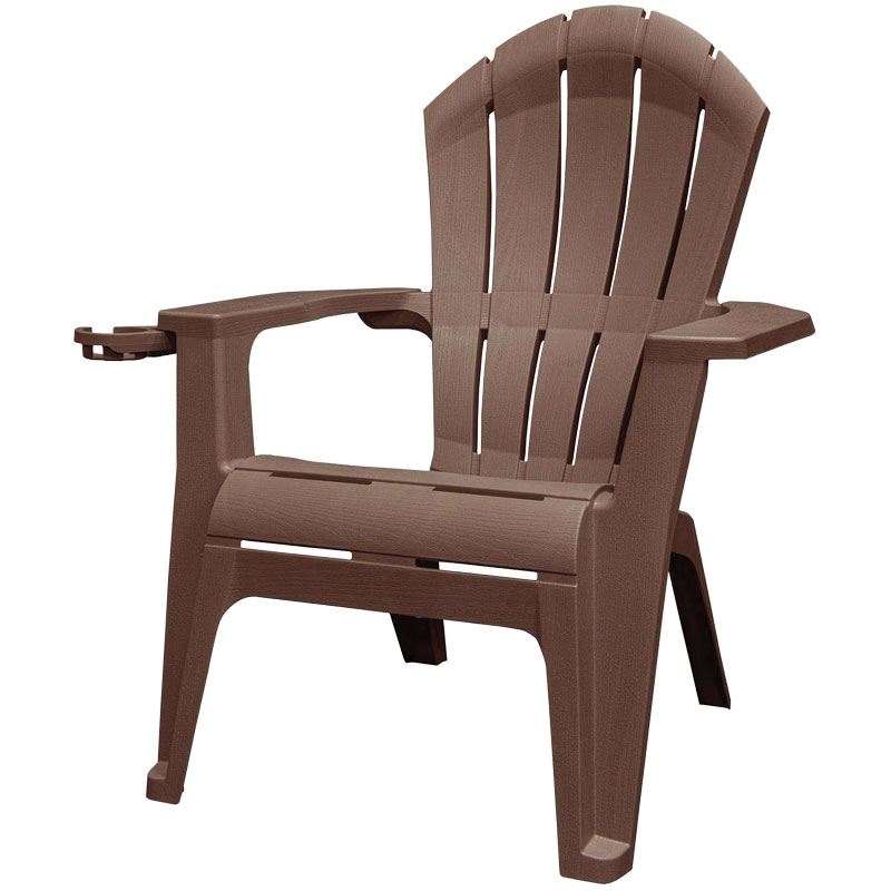 Adams Mfg.® RealComfort Deluxe Earth Brown Resin Frame Adirondack Chair