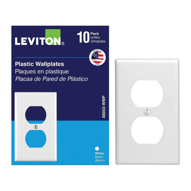 Leviton® White Outlet Plate, 10 Pk.