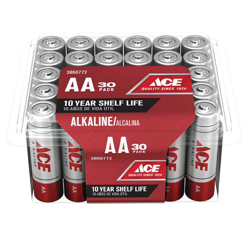 ACE® AA Batteries, 30 Pk.