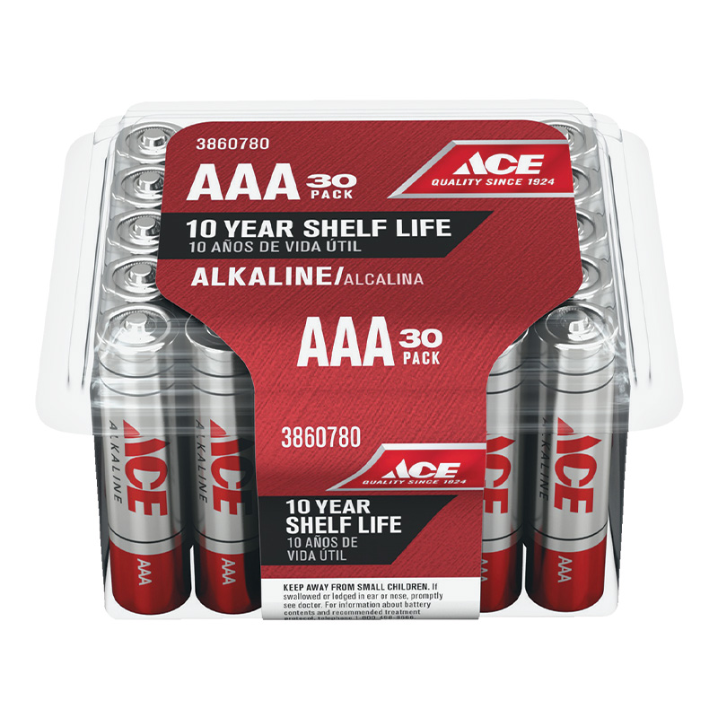 ACE® AAA Batteries, 30 Pk.