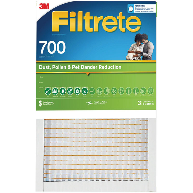 3M® Filtrete™ 700 Dust Pollen & Pet Dander Reduction Air Filter, 16" x 25" x 1"