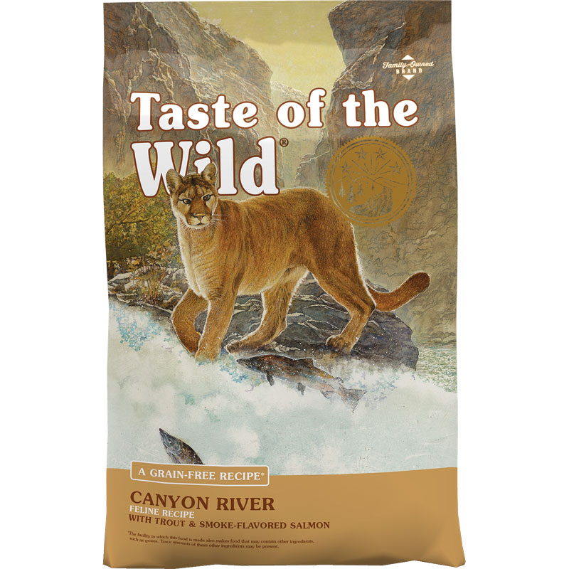 Taste of the Wild® Grain-Free Canyon River Feline Recipe with Trout & Smoked Flavored Salmon Cat Food, 14 Lb.