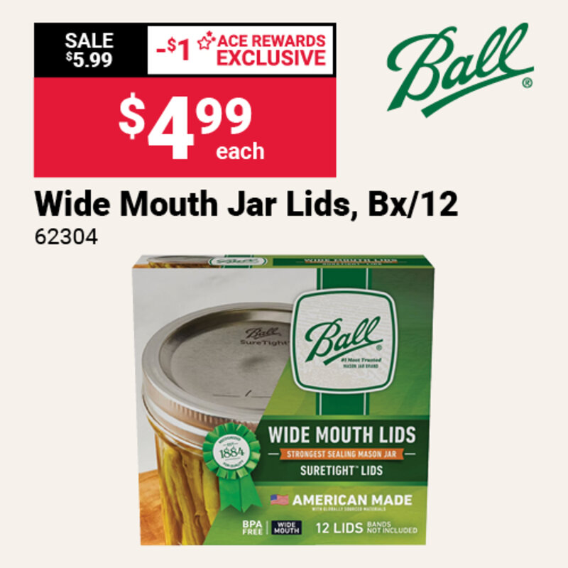 Ball® Wide Mouth Canning Lids, 12 Pk. 