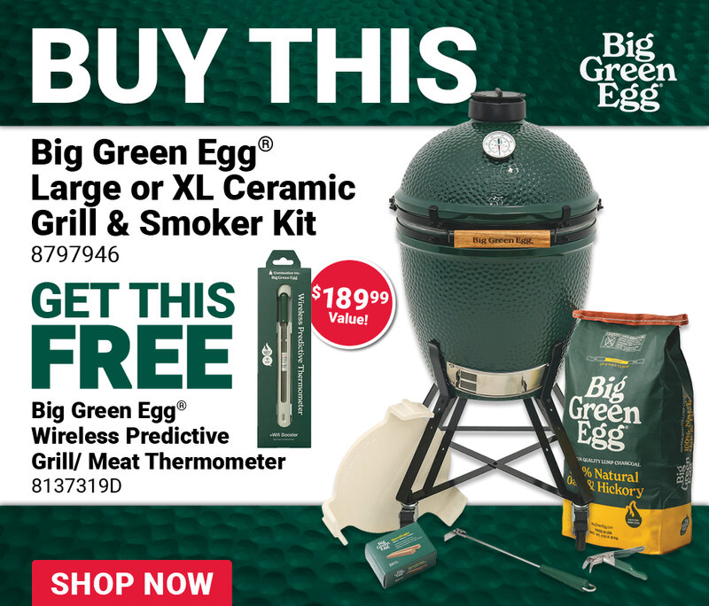 Big Green Egg® Large or XL Ceramic Grill & Smoker Kit