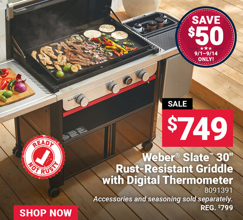 Weber® Slate™ 30" Rust-Resistant Griddle with Digital Thermometer